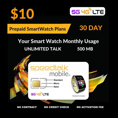 Smart Watch Sim Card Plans 